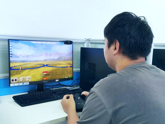 Agriculture Spraying Drone with Online Simulated Flight AI-Powered Automatic Evaluation and 30 Comprehensive Training Modules